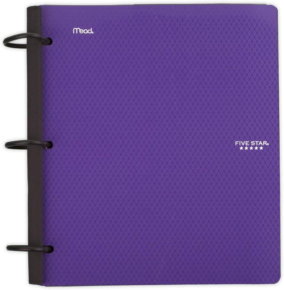 Five Star Flex Hybrid NoteBinder, 1 Inch Binder, Notebook and Binder All-in-One, Purple (29328AB6) : Office Products