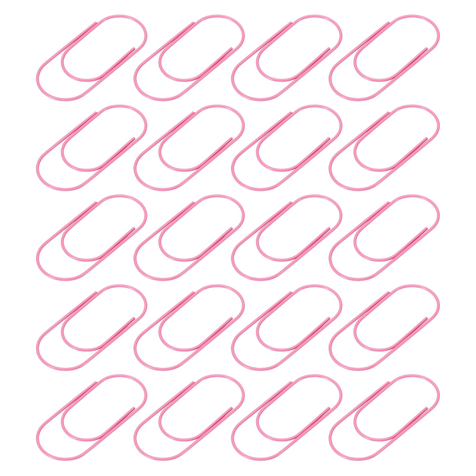 YOKIVE 30 Pcs Paper Clip, Wide Coated Large Clips with Box, Keep Table Neat, Great for Office, Art, Home, Daily Use (Pink, 2-Inch)