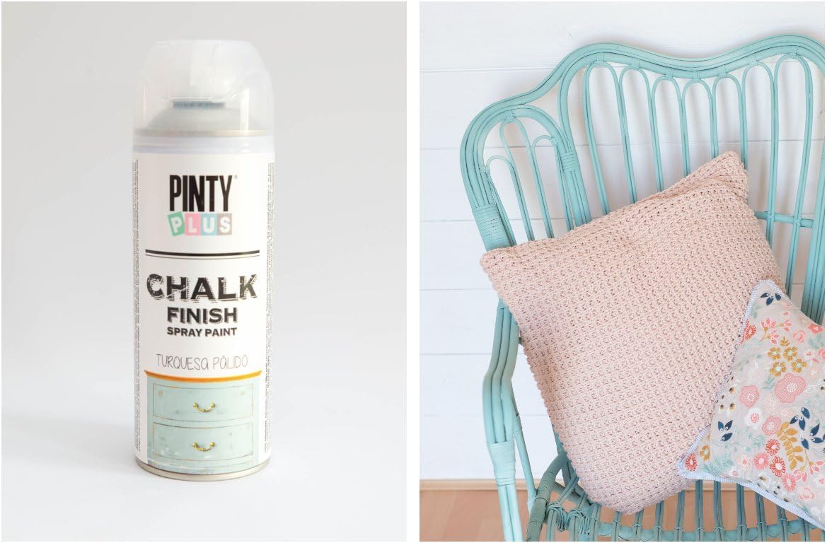 New Chalk Spray Paint Water Based Shabby Chic 400ml (PALE TURQUOISE