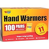 Hand Warmers - Up to 11 Hours of Heat, Super Long Lasting - Easy, All Natural - Air Activated, for Body, Hands & Toes - Odorless Hot Hand Warmer - Sport Temp