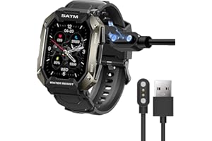 Compatible with Slothcloud Smart Watches Smartwatch Charger, Lamshawca Magnetic USB Charging Cable Replacement Charger Compat