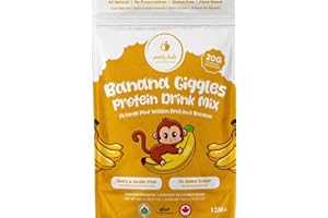 Purely Kids Banana Protein Drink Mix – Plant-Based Protein for Kids – No Added Sugar, Dairy-Free – Clean Ingredients for Smoo