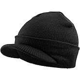 KBETHOS Made in USA Classic Men's Women's Cuffed Folded Acrylic Knit Beanie Hat Solid Unisex Cold