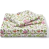 FreshCulture Floral Bed Sheets - Ultra Soft Twin XL Sheets - Brushed Microfiber Floral Sheets - Deep Pockets up to 16" - Easy Care - Hotel Luxury 3 Piece Flower Printed Sheets Twin XL, Aquarelle