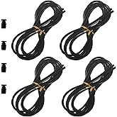 Replacement Cable for Speed Jump Rope, 4pcs 2.8m(9.2ft) Stainless Steel Wire with Polymer Coating for High Speed Jump Ropes Suitable for 4.5mm Rapid Speed Jumping Rope Cable.