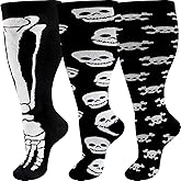 ZFiSt Plus Size Compression Socks Wide Calf for Women Men,Sport Compression Stocking Nurse Socks