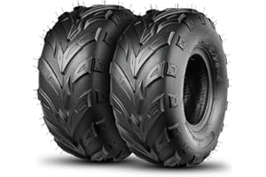 TRIPOWER 145/70-6 Sport ATV Tires: 145 70-6 Go Kart Knobby & Mini Bike Street Tires 145x70-6, 4 PR, Tubeless, Set of 2