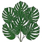 DILATATA 6 Pack Artificial Monstera Leaves with