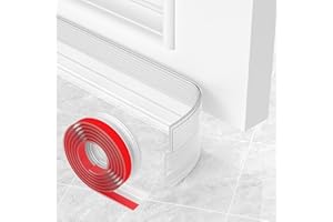 OXRQ Door Draft Stopper,Door Sweep for Bottom of Door,Weather Stripping Door Seal,Under Door Gap Filler,Under Door Draft Stopper,Door Sweeps for Exterior Doors Draft Blocker Soundproof (39",Transparent)
