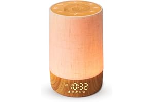 Dreamegg Sunrise Alarm Clock - Sound Machine with 29 Soothing Sounds, Cold & Warm Light Mode, Favorite Mode, 20-level Brightn