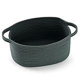 Happyiren Cute Woven Storage Basket with Handle