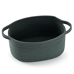 Happyiren Cute Woven Storage Basket with Handle