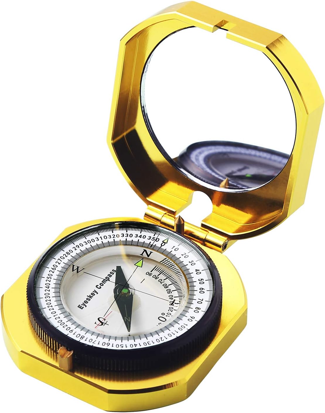 Eyeskey Top-Grade Multifunction Compass for Outdoor Activities, High Accuracy, Waterproof and Shakeproof, Golden : Sports & Outdoors