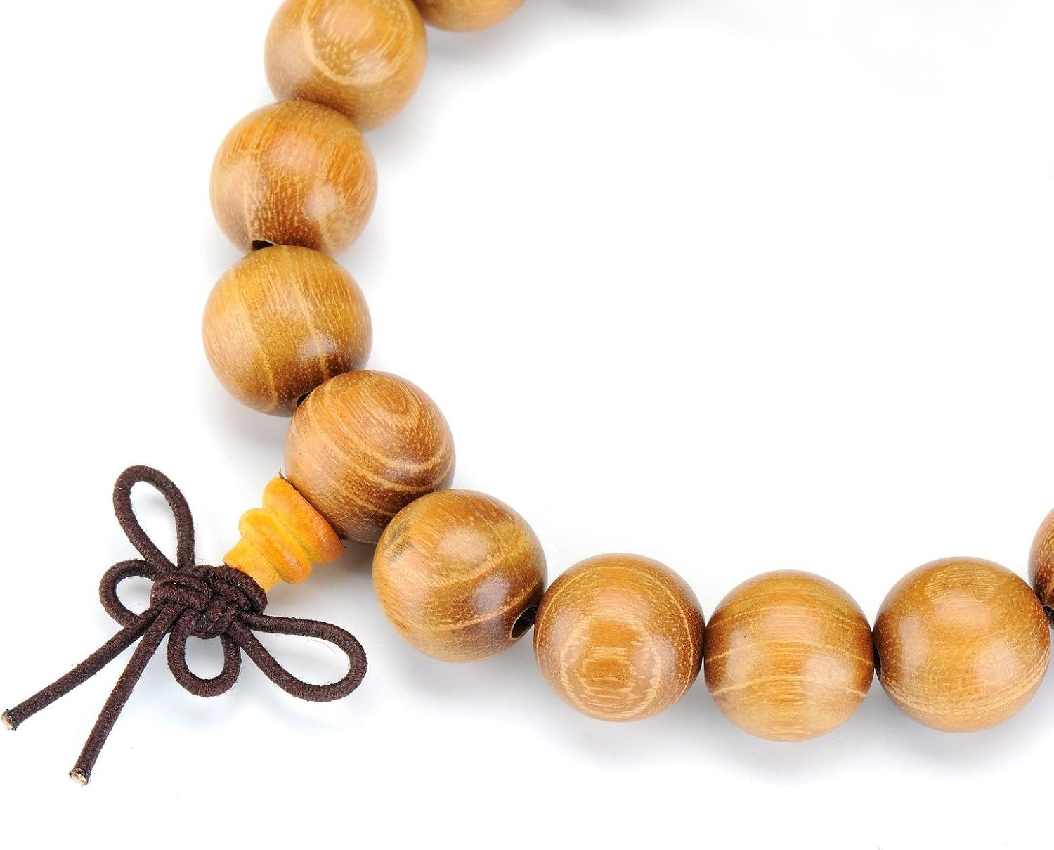 Thajaling Natural Wood Bead Bracelet Tibetan Buddhist Meditation Mala Prayer Beads Men Woman Elastic Bracelets - Image 3