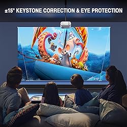 Mini Projector, VISSPL Full HD 1080P Video