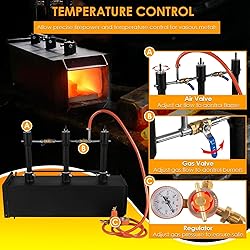 Portable Triple Burners Propane Forge, 3 Burners