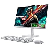 Lenovo 24'' All in One Desktop with Office 365 for The Web, Intel Ultra-Fast 4-Core, Full HD Display, 16GB RAM, 1TB Storage(512GB SSD & 512GB External Drive), Wi-Fi 6, Win 11, Wireless KB & Mouse