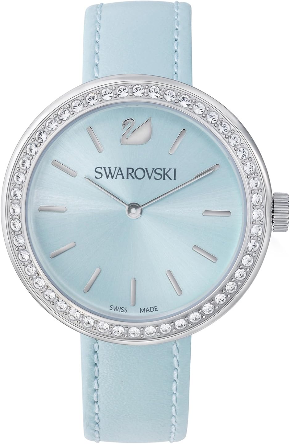 Swarovski Womens Analogue Quartz Watch with Leather Strap 5095646