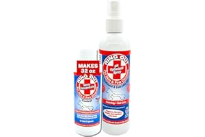 FLEXTRAN Ring Out for Pets: Control & Help Ringworm | Clean Pets Skin & Paws | Recovery & Itch Relief Calming Spray for Dog, Cat, Guinea Pig, Small or Large Animals/Pet. (Empty Applicator Bottle Included)