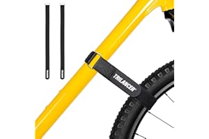 Trilancer Bike Rack Straps, 2-Pack Adjustable Bike Wheel Stabilizer Strap with Hook and Loop for Car and Wall Mount, for Transportation and Storage (26'' x 1.5'')