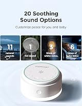 Momcozy Sound Machine with Light, 20 Soothing Sounds, Timer, Memory view 4