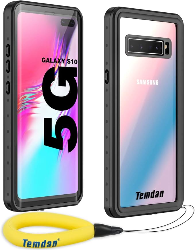 Amazon Temdan Samsung Galaxy S10 5G Waterproof Case Built in 