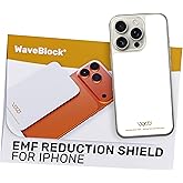 WAVEBLOCK EMF Blocker for Cell Phone - Made for iPhone 16/16 PRO - The Only Patented, Real Scientifically Backed, Lab-Tested 5G-Shield Sticker to Protect You & Your Loved Ones - USA Made White | for Cell Phone, Patented, Lab-Tested, 5G-Shield, USA Made