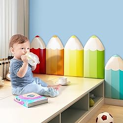 3D Anti-Collision Wall Padding, Pencil Shaped