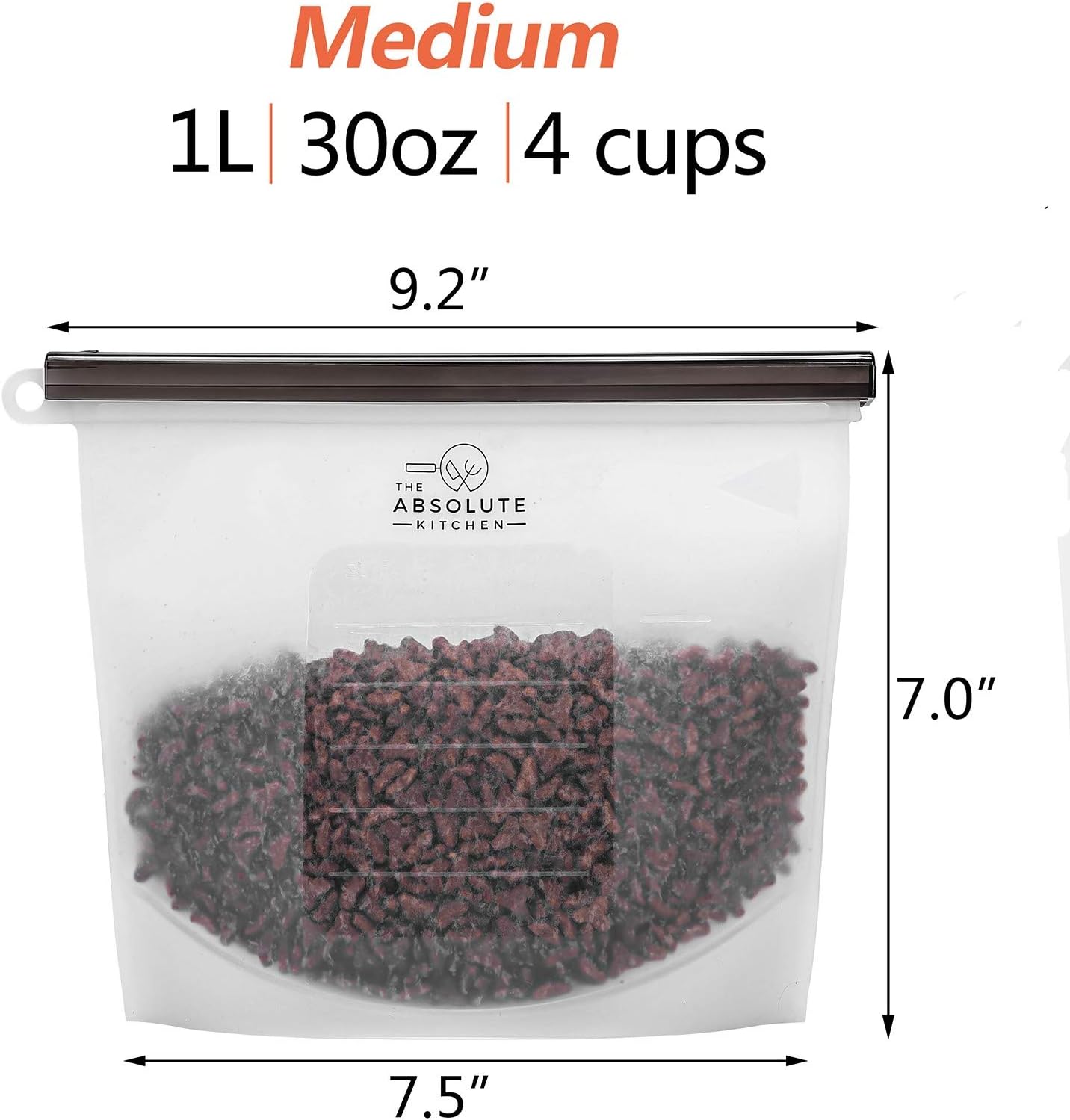 The Absolute Kitchen Reusable Airtight Pet Food Storage Container, Travel Bags for Dogs, Vacations, Silicone Pet Food…