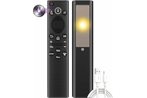 B BRAINICE Replacement Solar TV Remote for Samsung Smart TV 2025-2018, Rechargeable, Solarcell, USB-C/Type C Fast Charging, Voice&Bluetooth. Compatbile with Samsung Remote Control for Smart TV. 2-Year Warranty.
