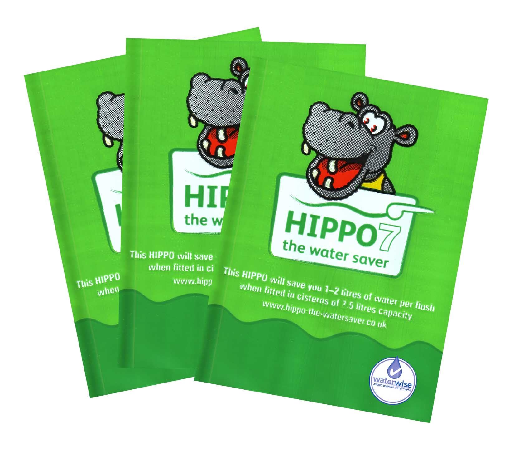 Hippo The Water Saver (not for Slimline cisterns) - Saves Water Each time You Flush (3, Green 7l)