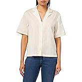 BOSS Womens Cotton Relaxed Beach Shirt