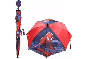 BERKSHIRE FASHIONS Spiderman Umbrella with Clamshell Handle, 12"