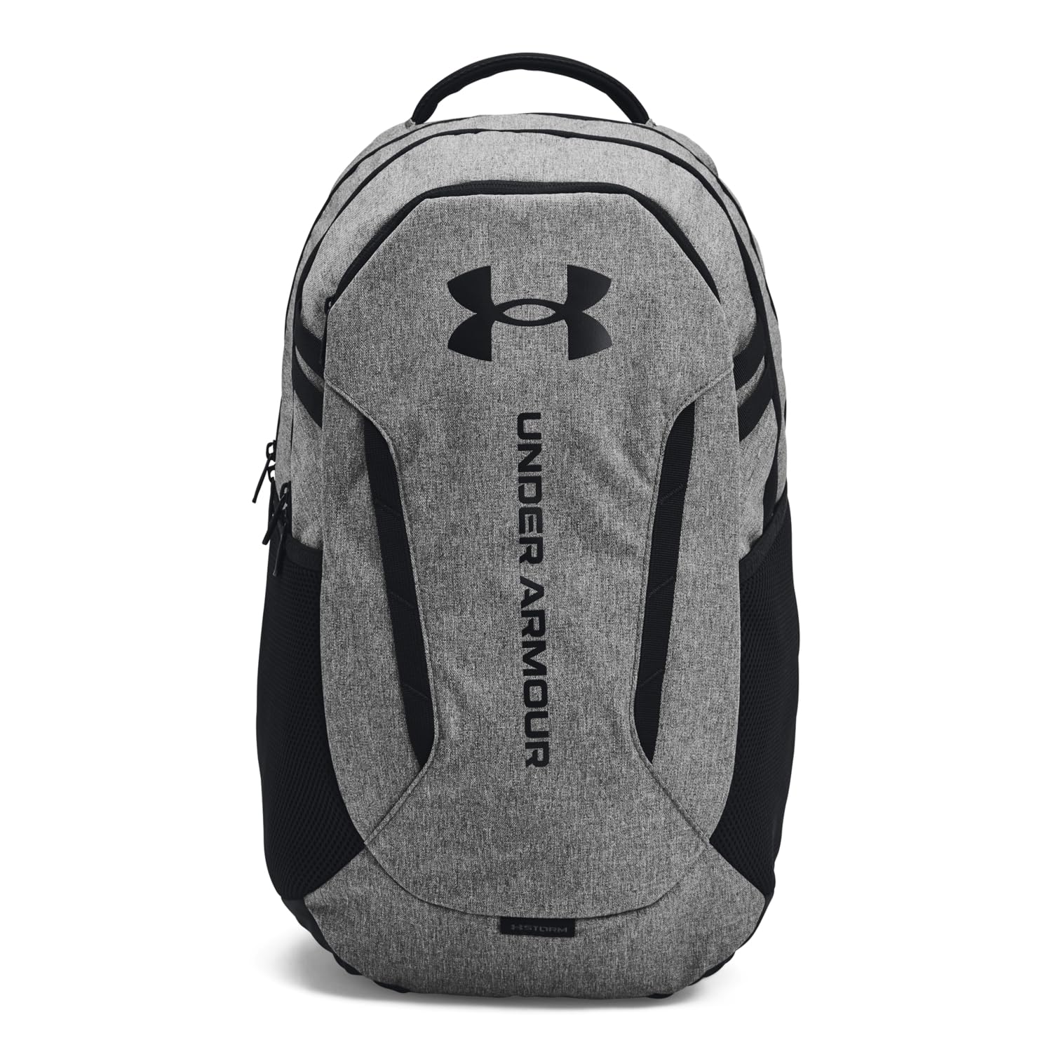 Under Armour Unisex-Adult Hustle 6.0 Backpack, (026) Castlerock Full Heather/Black/Black, One Size Fits Most Image Under Armour Unisex-Adult Hustle 6.0 Backpack, (026) Castlerock Full Heather/Black/Black, One Size Fits Most Image