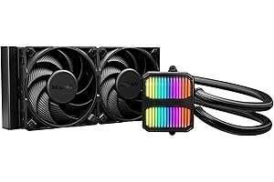 be quiet! Silent Loop 3 240mm CPU liquid cooler, 2 Silent Wings 4 120mm PWM high-speed fans, virtually inaudible operation, 6