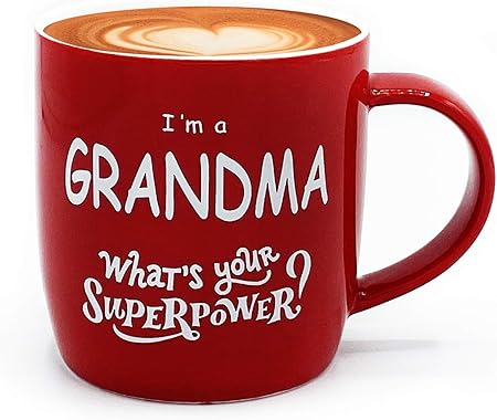 Idee Regalo Di Natale Per Nonna.Gifffted Tazza Da Caffe Per Nonna Regalo Di Compleanno Per Nonna Idee Regali Anniversario Festa Della Mamma Natale Valentino Ceramica 380 Ml Amazon It Casa E Cucina