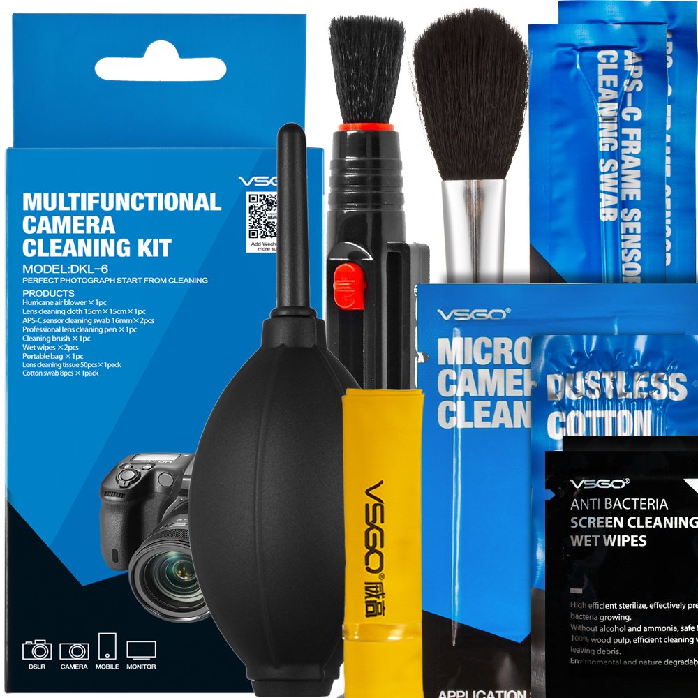 VSGO DKL-6 Camera Cleaning Kit Black and White