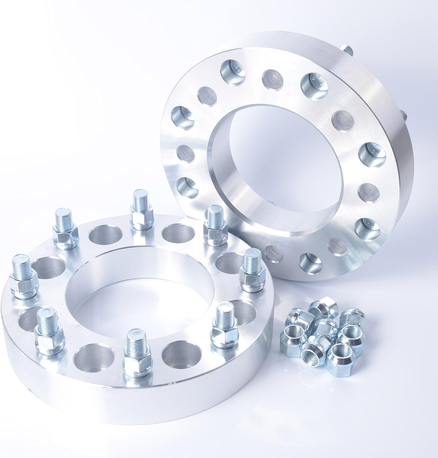 Orion Motor Tech 2pc Wheel Spacers Adapters 8 Lug 8x6.5 / 8x165.1 1.5" Thickness 14x1.5