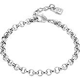 Uno de 50 Chain Link Bracelet, Rolo Style, Ser Fascinante Collection 7" Adustable to 8"