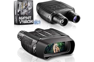 Dsoon Night Vision Goggles, Night Vision Binoculars, Digital Infrared Goggles with Screen for Viewing 984ft/300m in 100% Darkness,FHD 4K Video for Hunting & Surveillance
