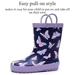 LANCDON Toddler Rain Boots for Boys and Girls