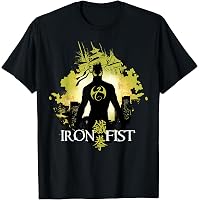 T-shirt Vintage Marvel Iron Fist (Poing De Fer) - Taille M, 100% Coton - Occasion Très Bon état
