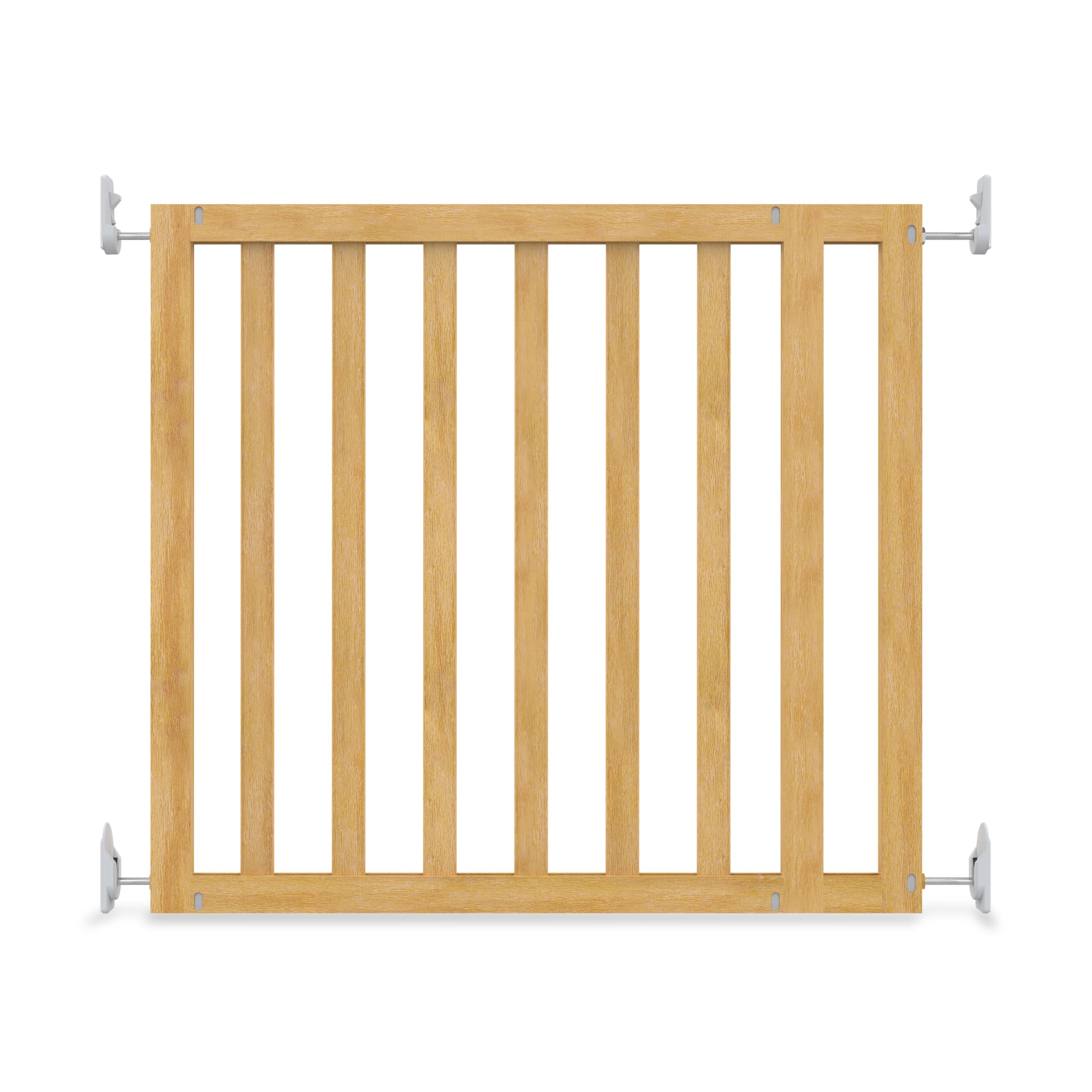 Photo 1 of Ingenuity The Doorway 36S Series Custom Collection, Safety Pet & Baby Gate, 30"-36" Wide, 28" Tall, Pressure or Hardware Mounted, Install Wall to Wall in Doorway, Natural Wood Panels Ready for Paint