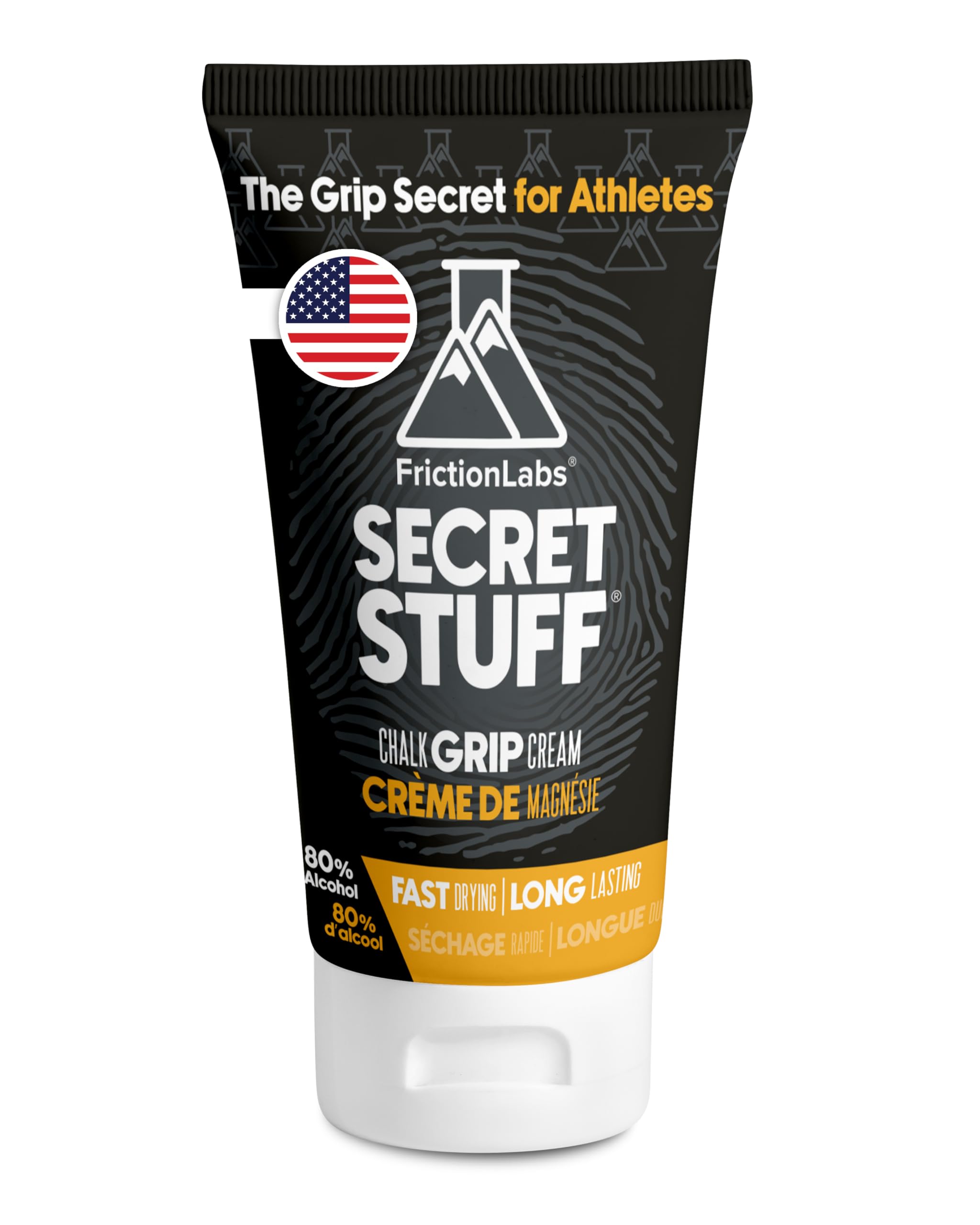 Friction Labs Secret Stuff Liquid Chalk, New Hygienic Formula - Sports Chalk Cream - Great Grip for Gymnastics, Rock Climbing, Sports, Lifting, Pull-Ups, Deadlifts, Kettlebells, Pole