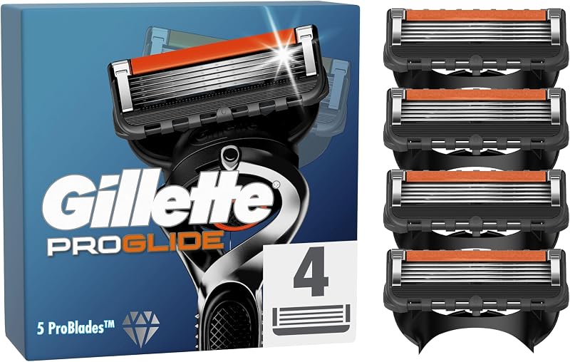 Gillette ProGlide Razor Refills 4 Pack for Men with Lubrastrip