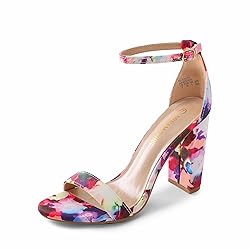 DREAM PAIRS Womens Hi-Chunk High Heel Pump Sandal