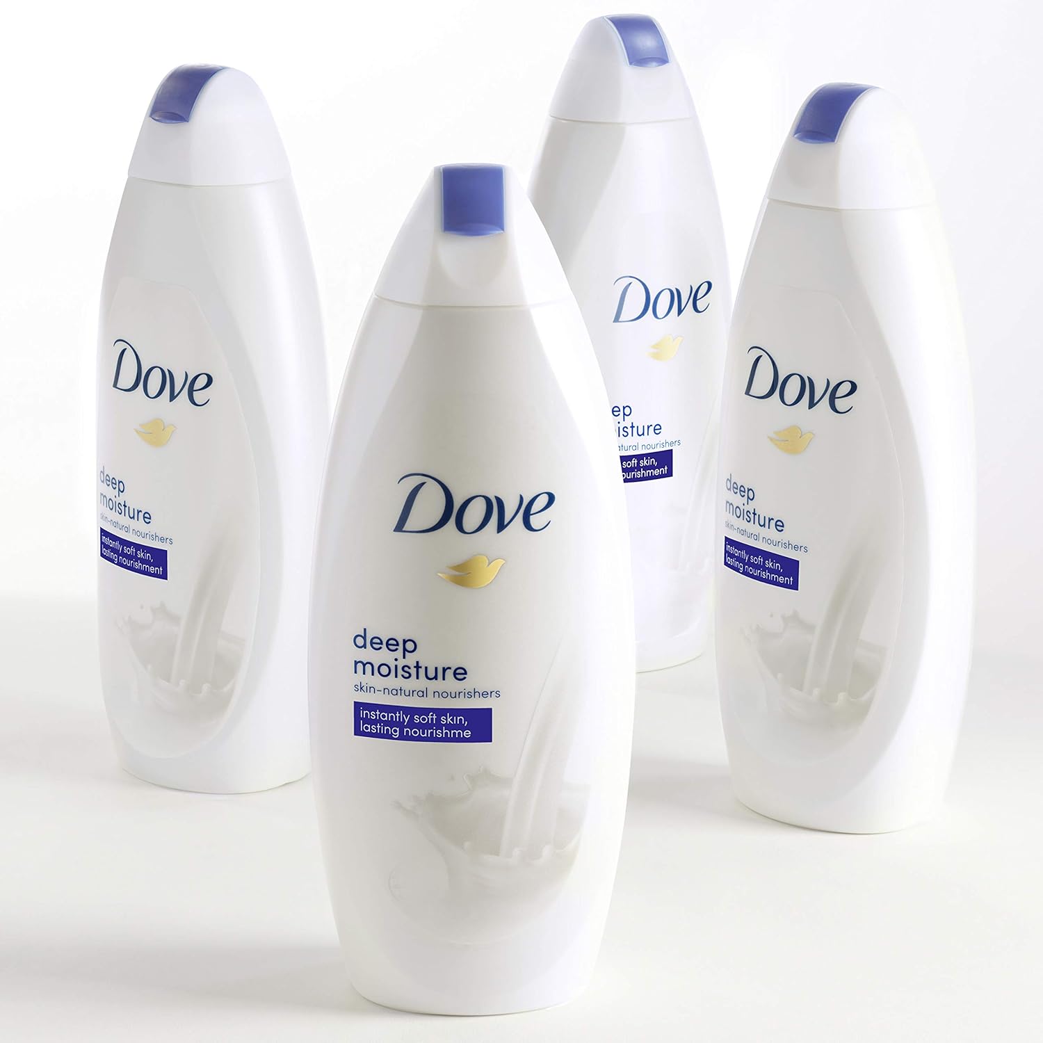 Dove Body Wash with Skin Natural Nourishers for Instantly Soft Skin and Lasting Nourishment Deep Moisture Effectively Washes Away Bacteria While Nourishing Your Skin 22 oz, 4 count : Beauty