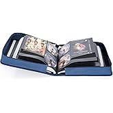 AKOZLIN DVD CD Storage Case with Extra Wide Title Cover Pages Portable Carrying Binder Holder Wallet Album DVD Case Protectiv