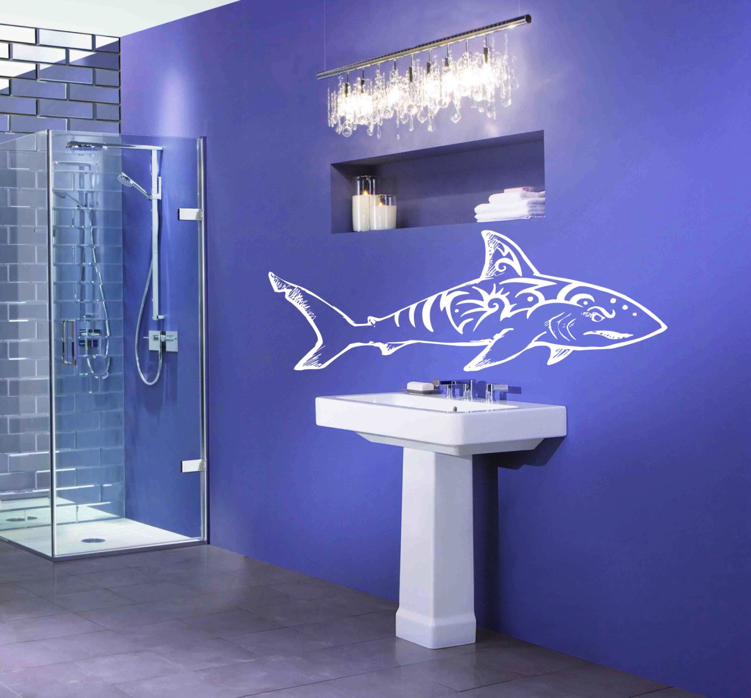 Amazon Com Shark Wall Decal Vinyl Stickers Decals Home