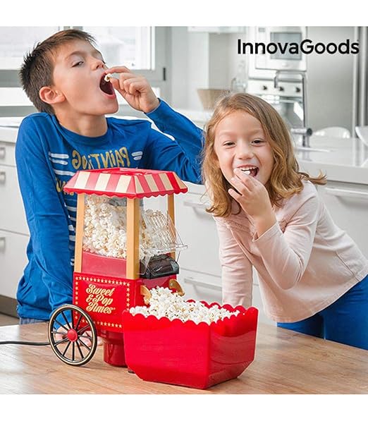 InnovaGoods IG114772 Palomitera, 1200 W, Rojo: Amazon.es: Hogar